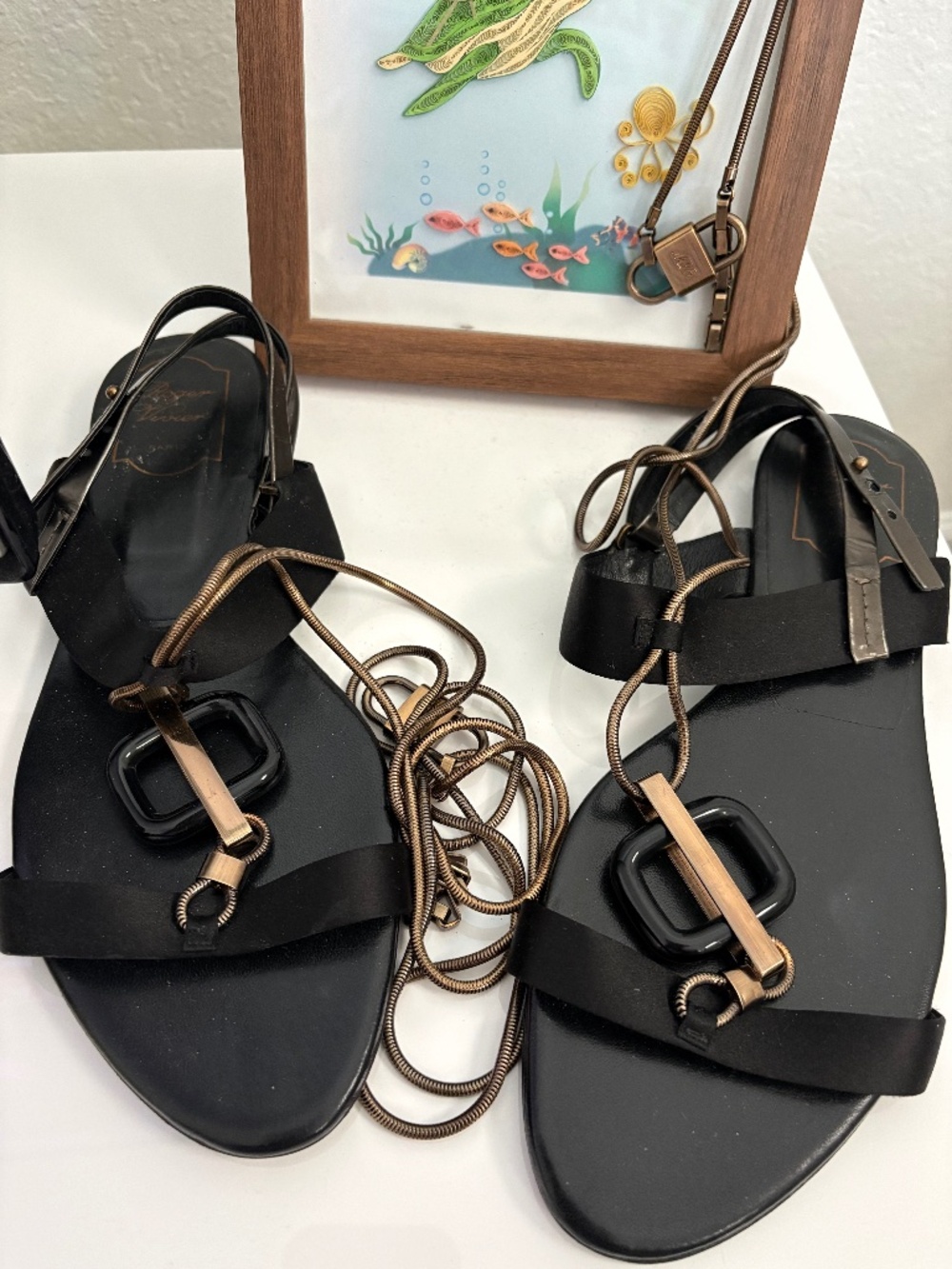 Designer Roger Vivier Paris Dress Sandals